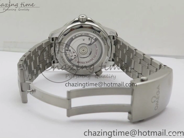 0401 Seamaster Diver 300M ORF 1:1 Best Edition Blue Ceramic Gray Dial on SS Bracelet A HighQuality 7867